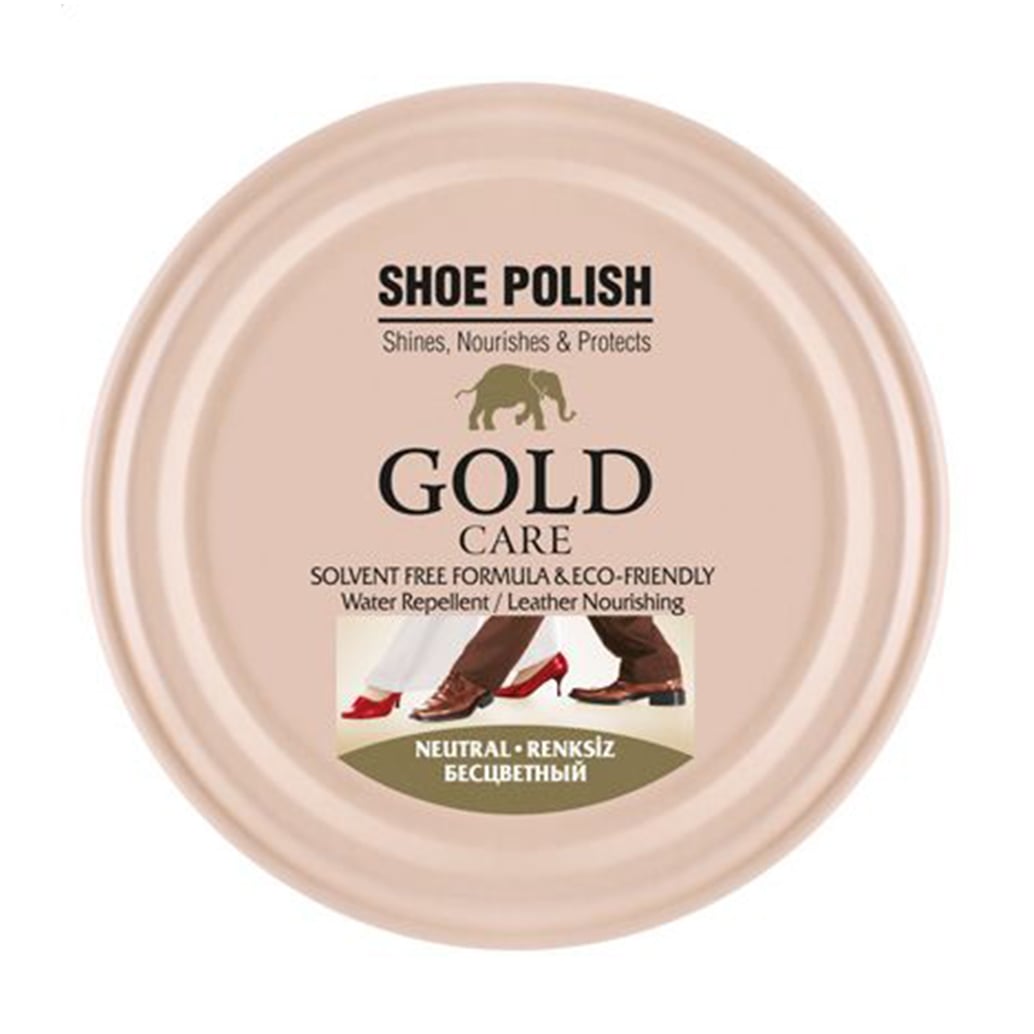 Уцінка! Крем-фарба для взуття в банці Gold Care Shoe Polish Безбарвний, 50 мл